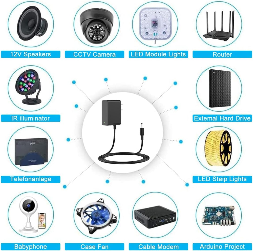 12V External Hard Drive Power Cable V8470
