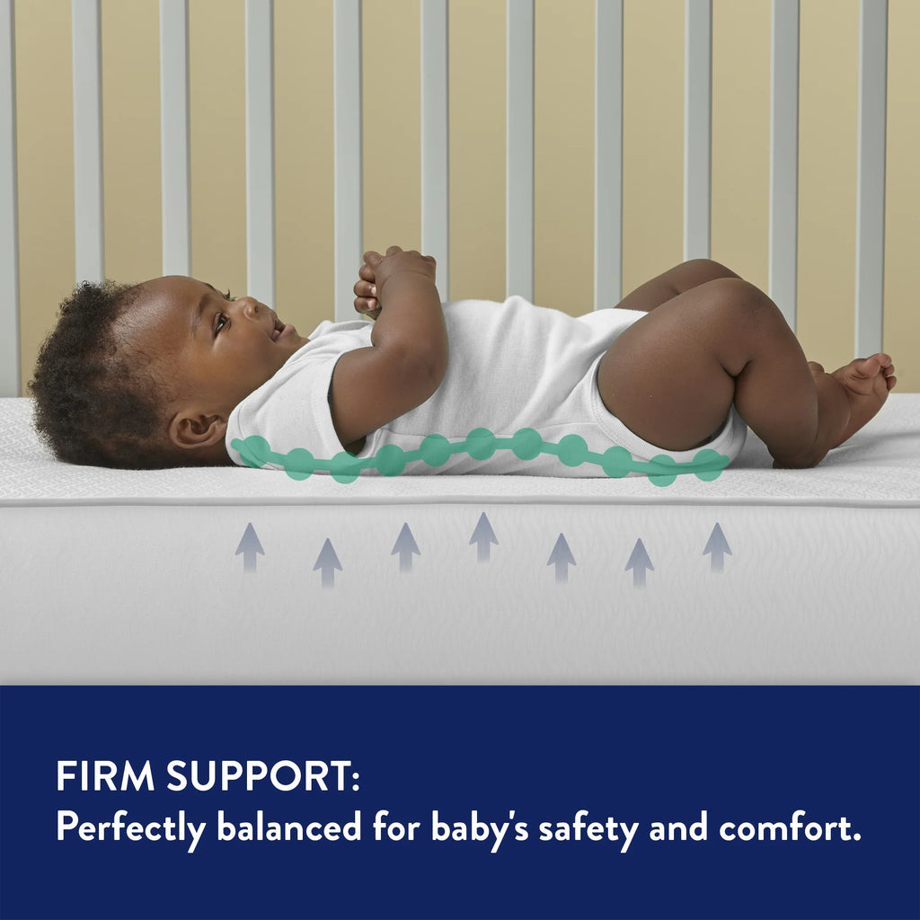White 80 Coil Crib and Toddler Mattress E966