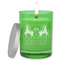 Emerald Green Soy Wax Glass Jar Candle Z5391