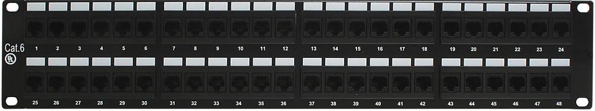 24-Port Category 6 Patch Panel 1RU F921