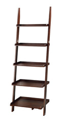 Espresso 5-Shelf Bookshelf Ladder E6142