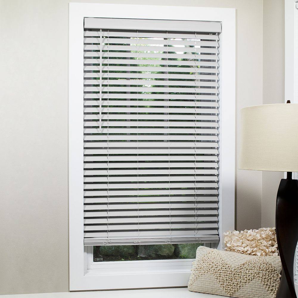 Grey Cordless Flat Slat Blind O70977