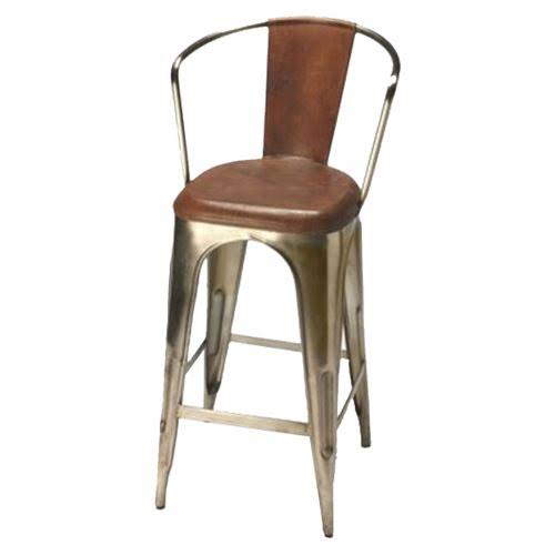 Brown Leather Barstool X500639