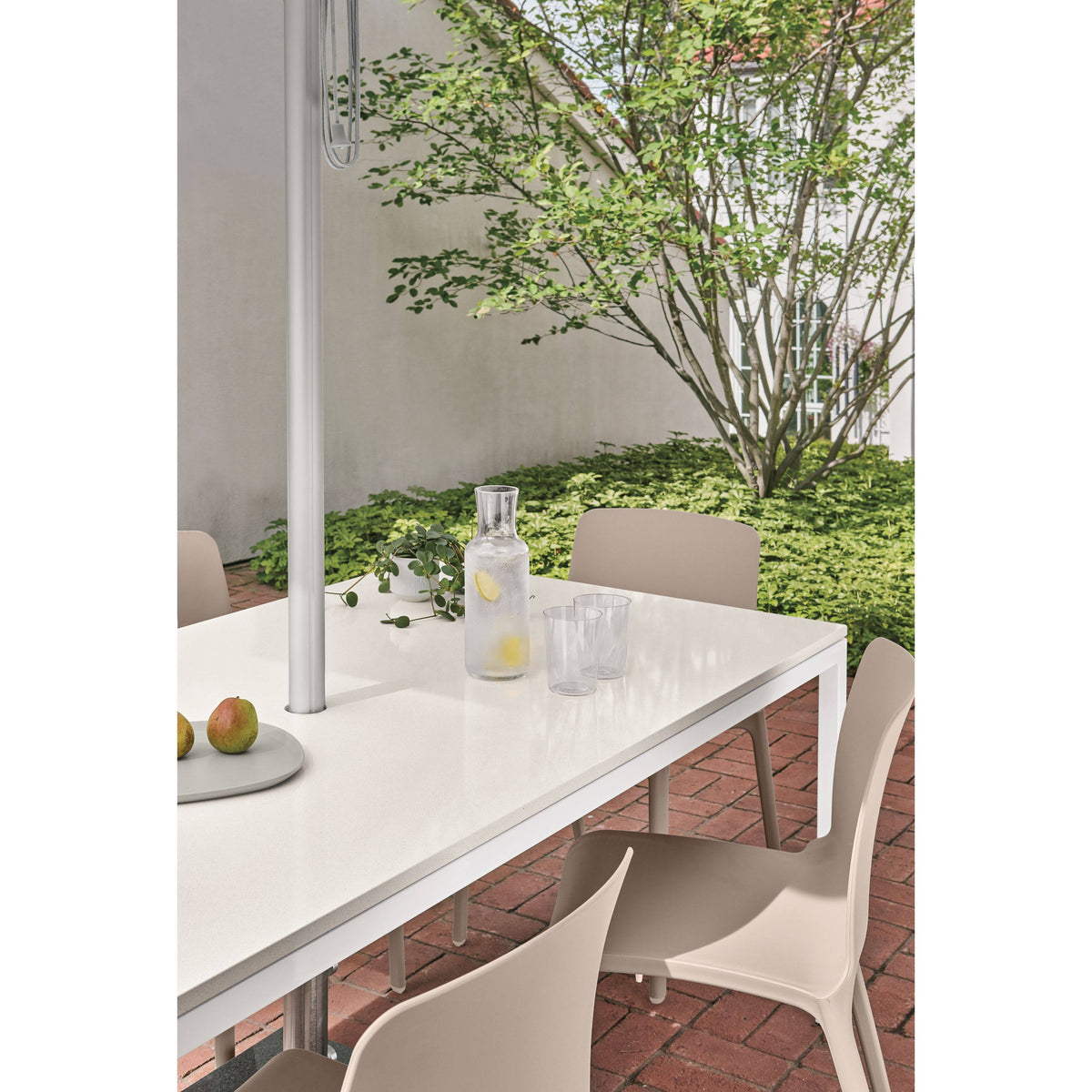 Orange Recycled HDPE Patio Table I181