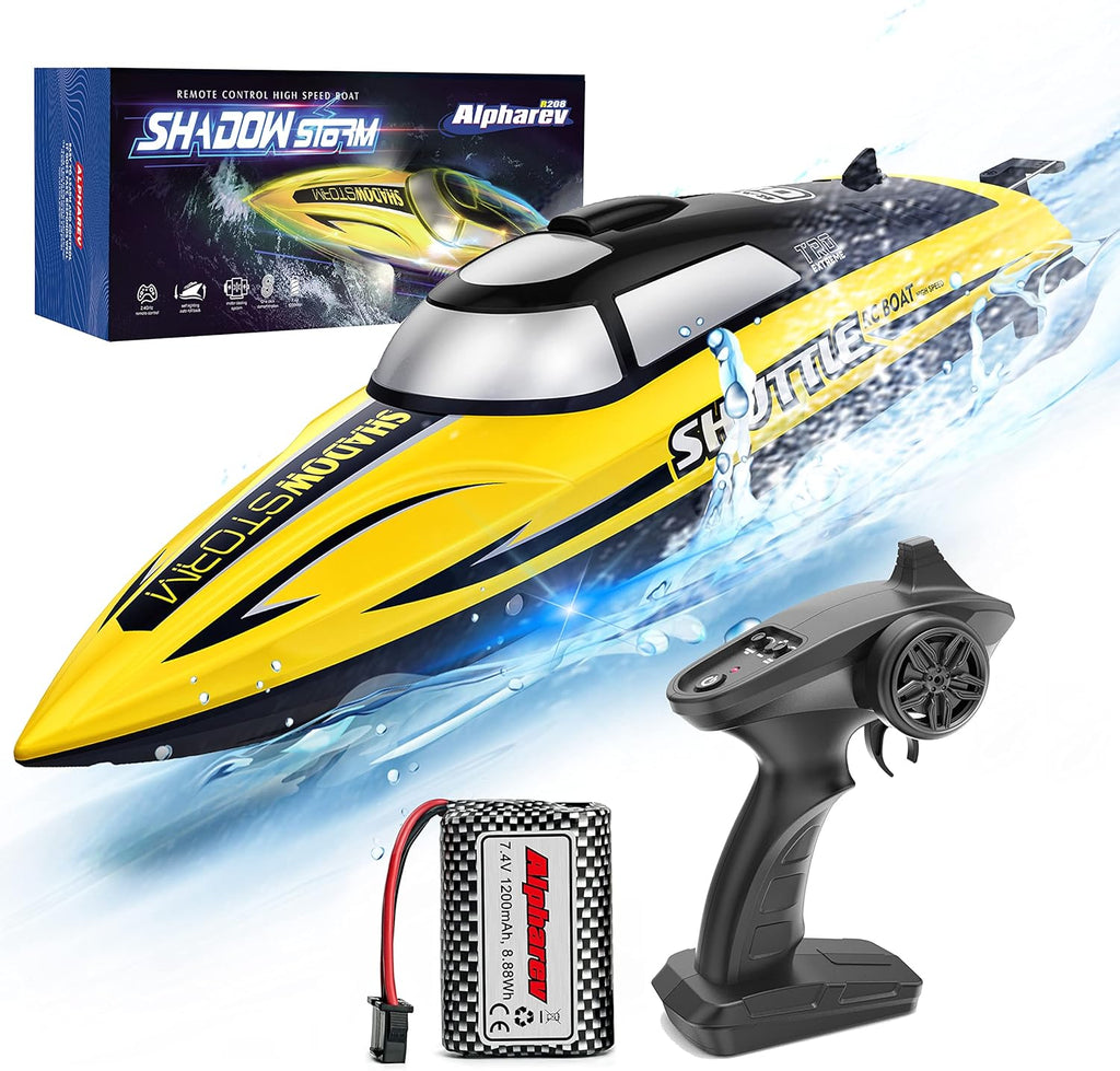 RC Boat with Case, 20+ MPH Remote Control Boat G503780