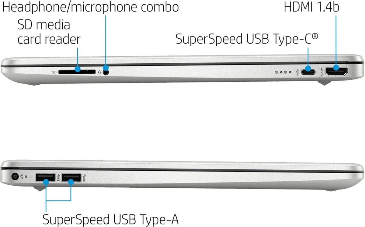 15.6" FHD Touchscreen Display Laptop, AMD 8-core R7-4700U, 32GB RAM 1TB SSD, Silver A653