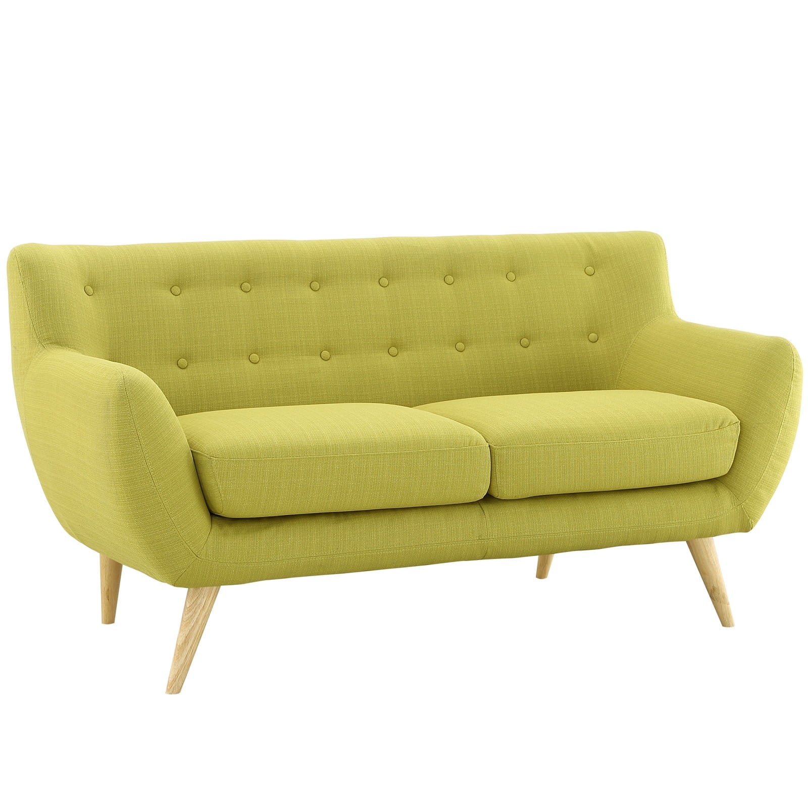 Green Fabric Loveseat U837