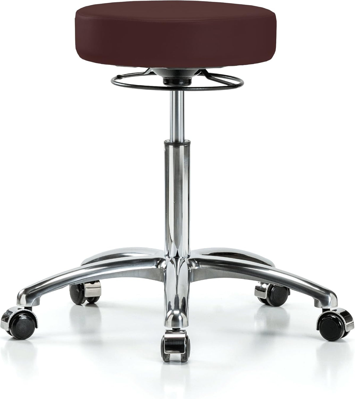 Cinder Fabric Adjustable Swivel Stool with Footring Q969237