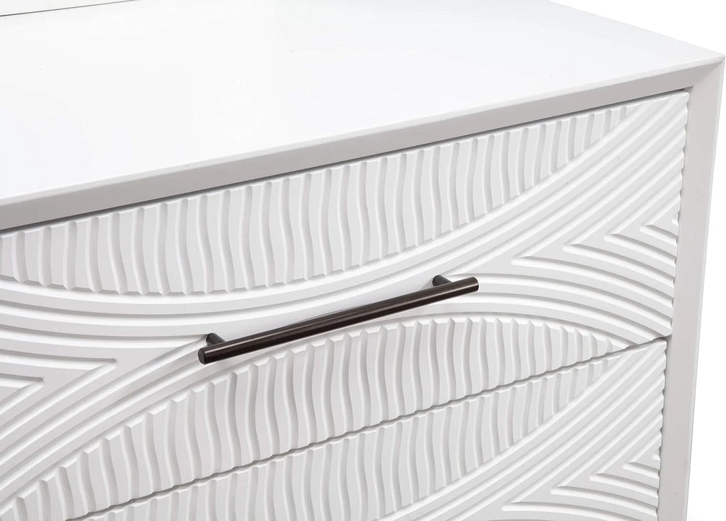 White 2 Drawer Nightstand Q979553