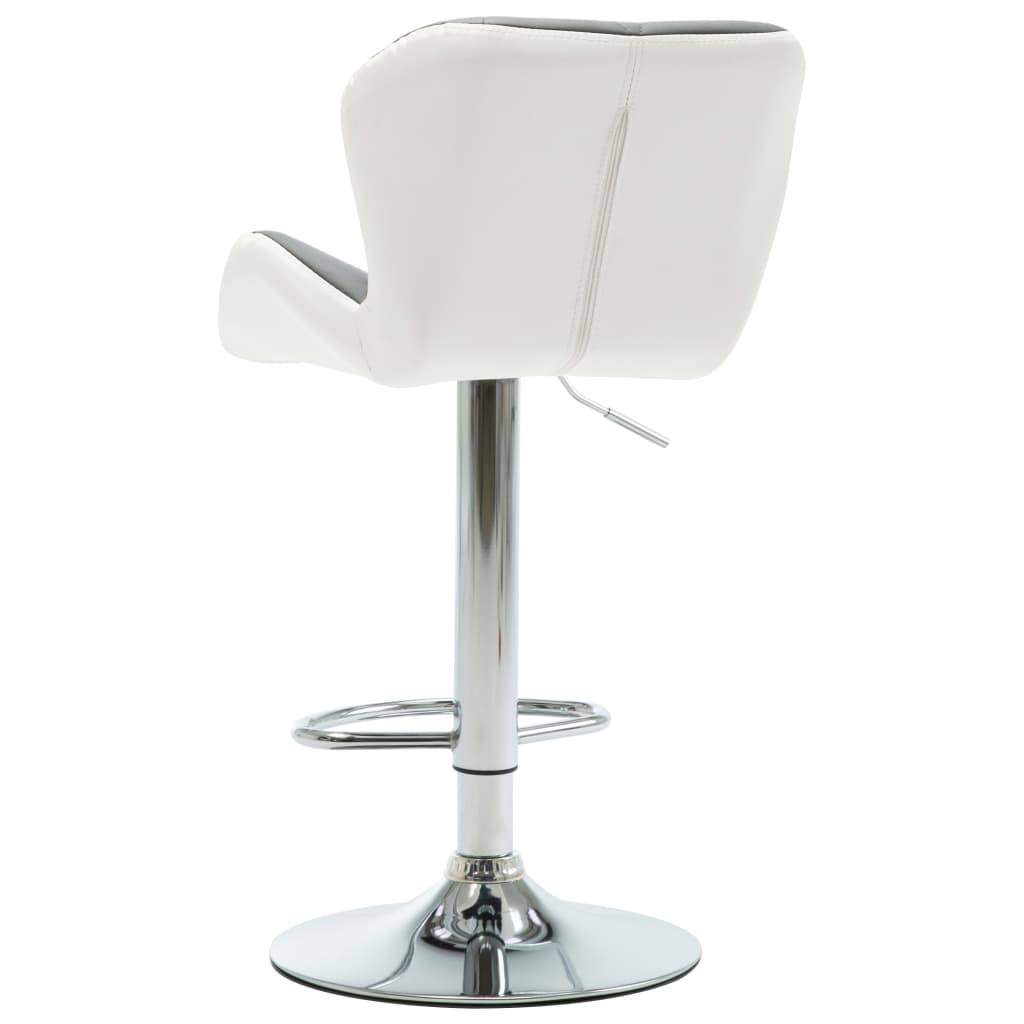 Gray Faux Leather Bar Stool B265