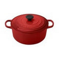 5.5 qt Cast Iron Enameled Round Dutch Oven W163