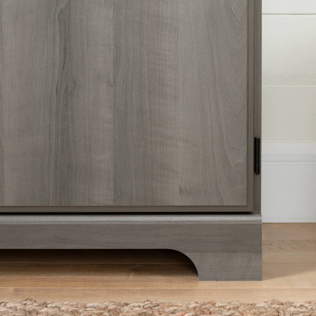 1 Door Storage Cabinet Gray Maple Q976