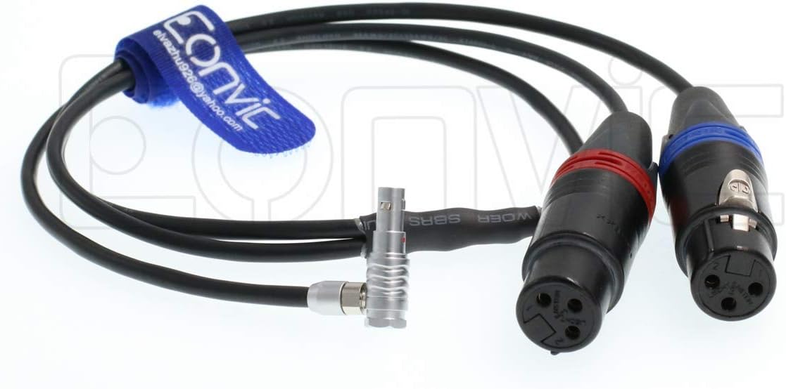 Pack of 2 XLR Female Audio Input Cable B6140