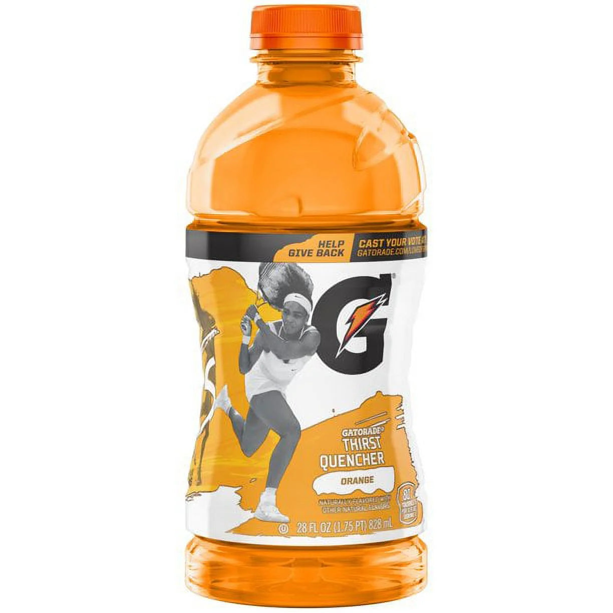 Orange Thirst Quencher Sports Drink, 28 oz Bottle, Quantity of 6 Y835132