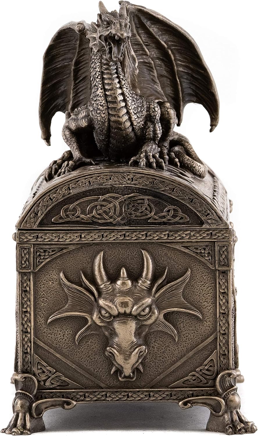 7-Inch Cold Cast Bronze Jewelry Box T809106