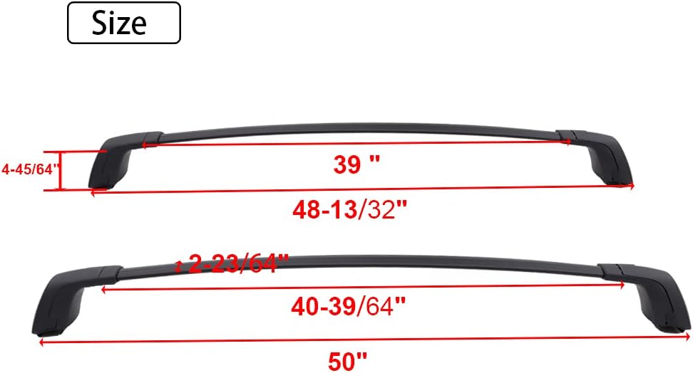 Roof Rack Cross Bars for Hyundai Palisade 2020 2021 Lockable Crossbars D60376