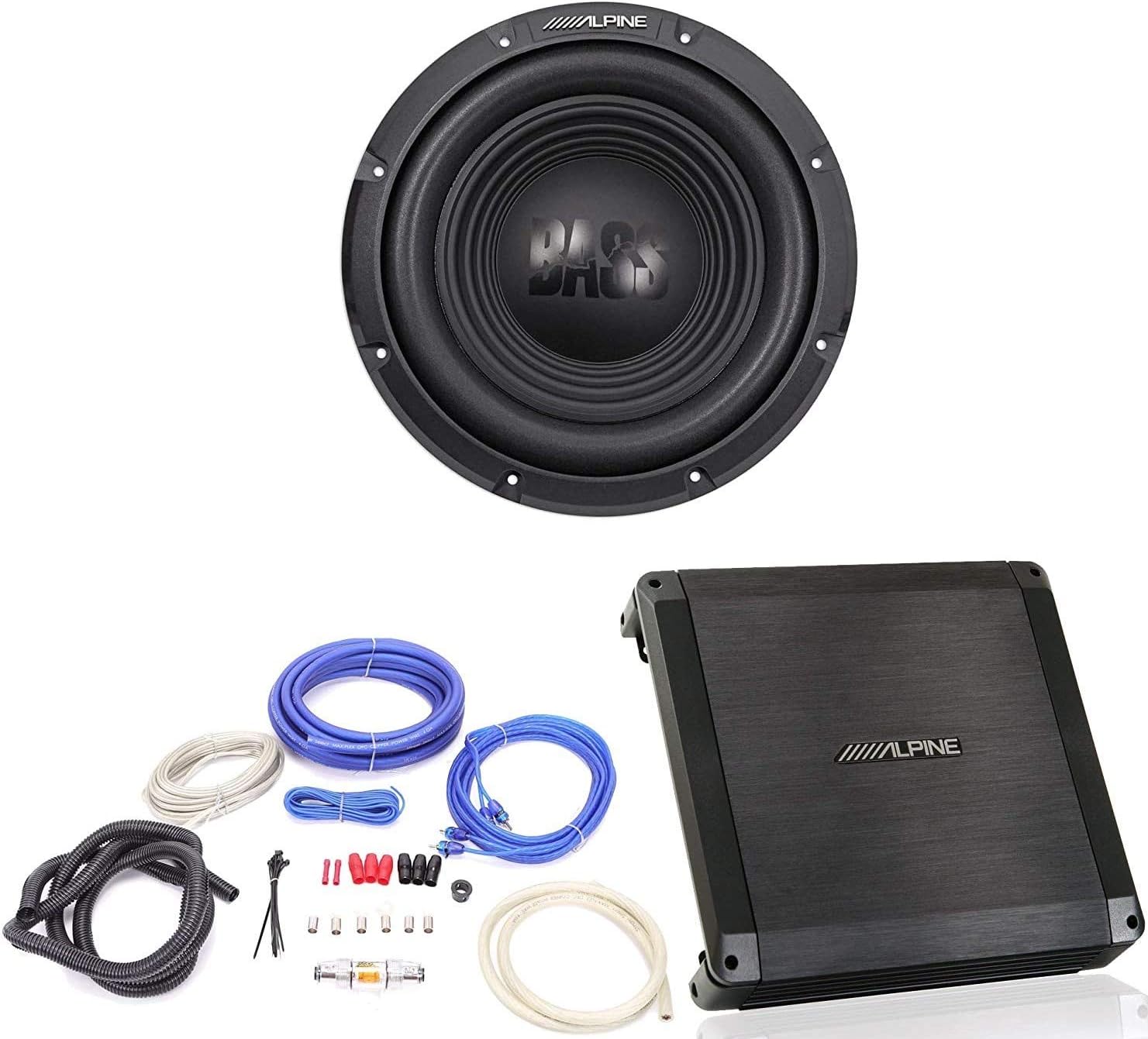10-inch Single 4 Ohm Subwoofer Amplifier with Wire Kit Y63783