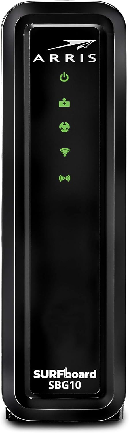 DOCSIS 3.0 Cable Modem & AC1600 Dual Band Wi-Fi Router (black) Pack of 2 P99603