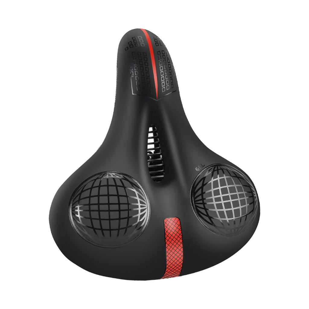 Black and Red Padded Bike Seat Cushion M149733