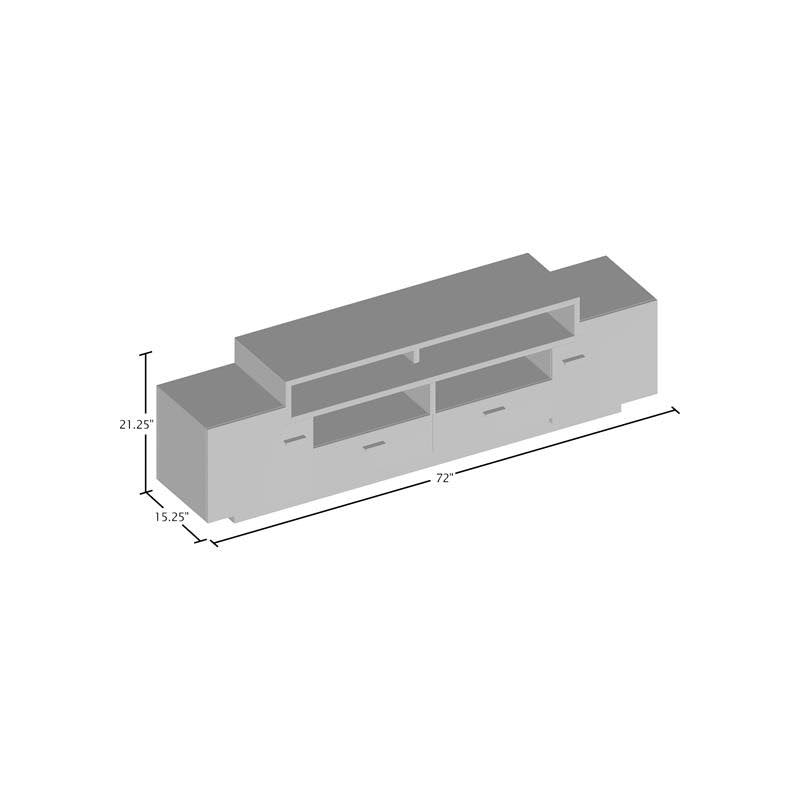 72x22 Black TV Stand R22432