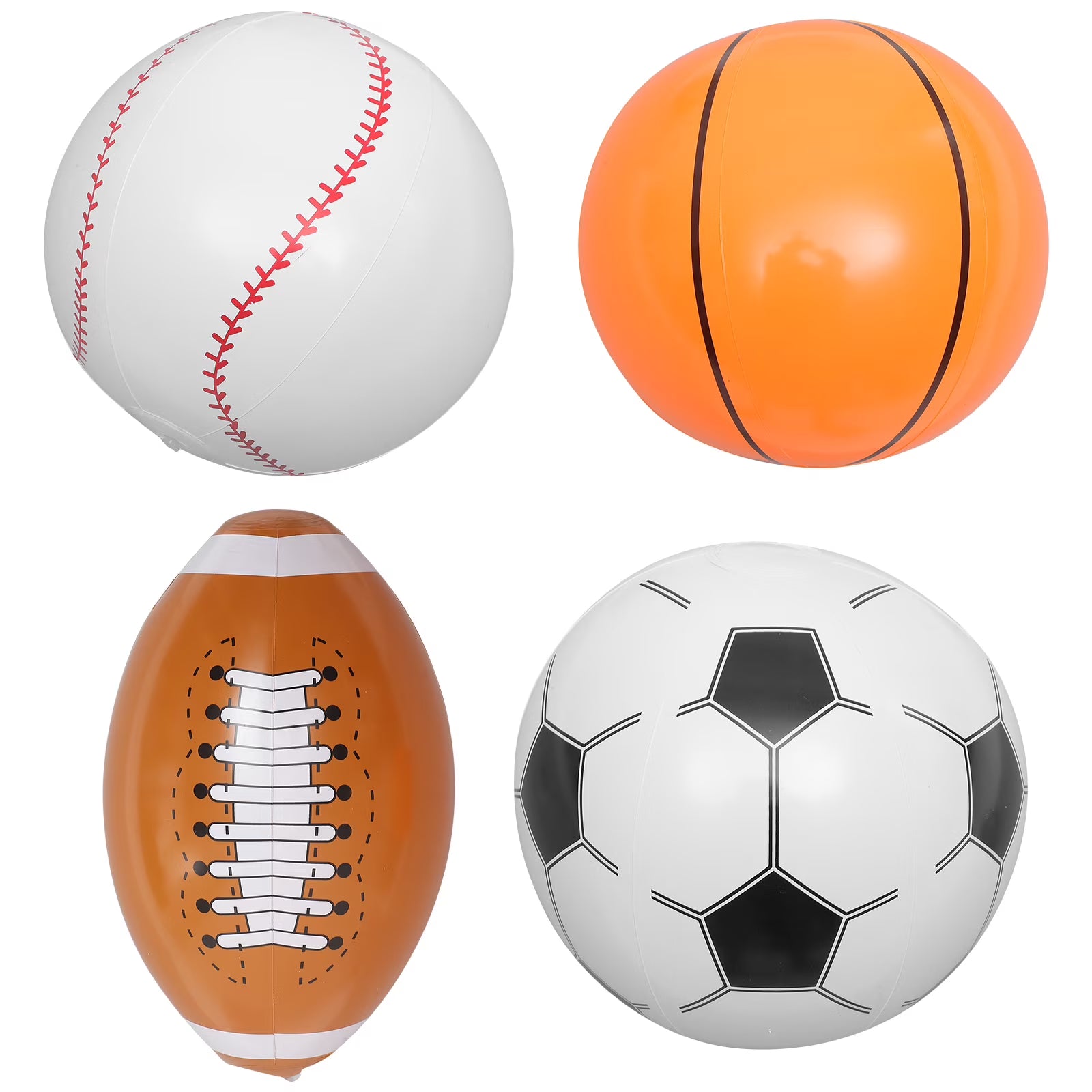 Inflatable Beach Ball Set of 4 H428