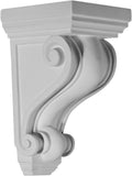 2 1/4 inch W x 2 1/4 inch D x 4 1/4 inch H Devon Corbel (4-Pack) S41764