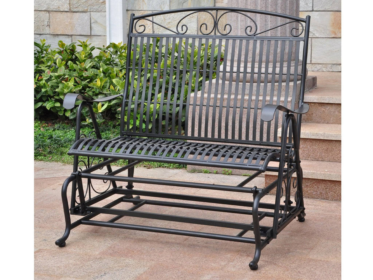 Black Iron Patio Double Glider P620