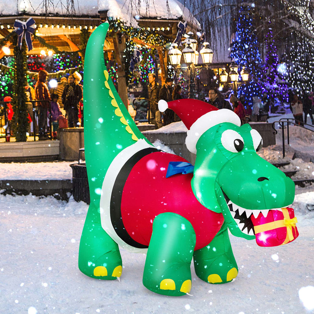 Inflatable Christmas Dinosaur with LED Lights K3240