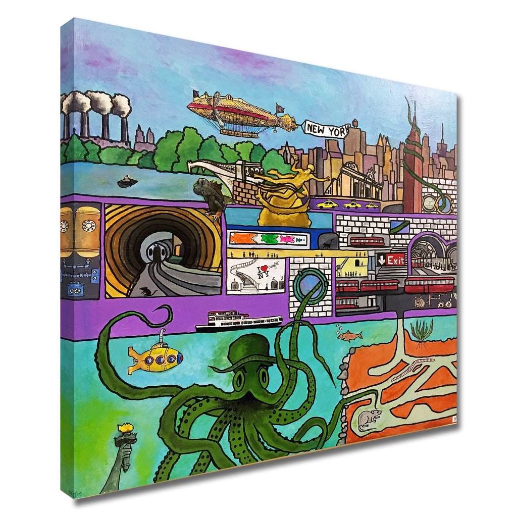 Green Wall Art on Canvas S733