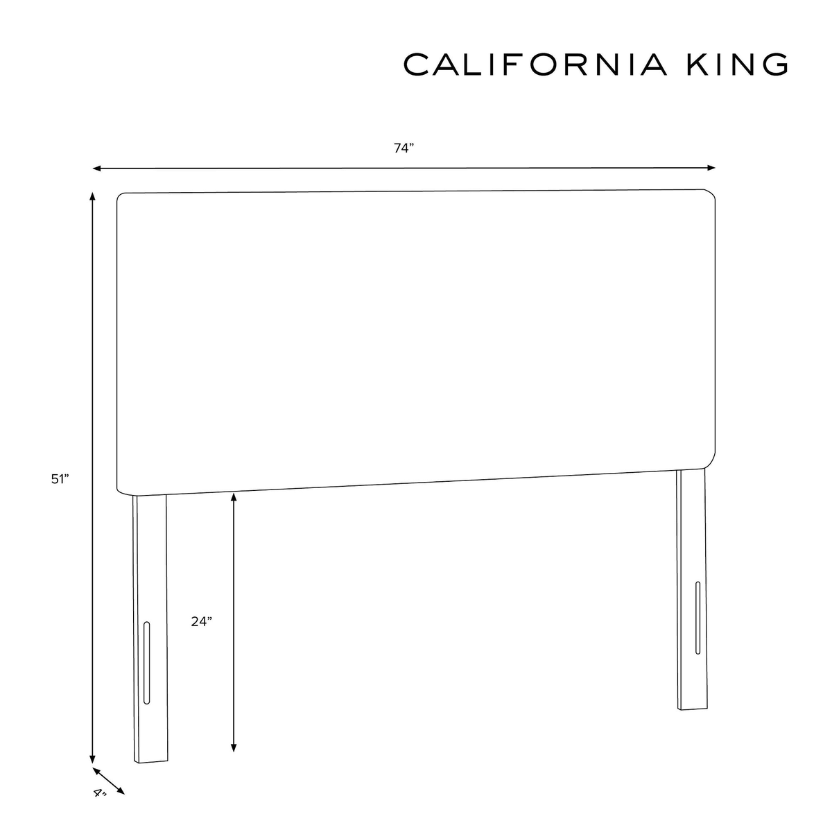 Upholstered Headboard Black White A225409