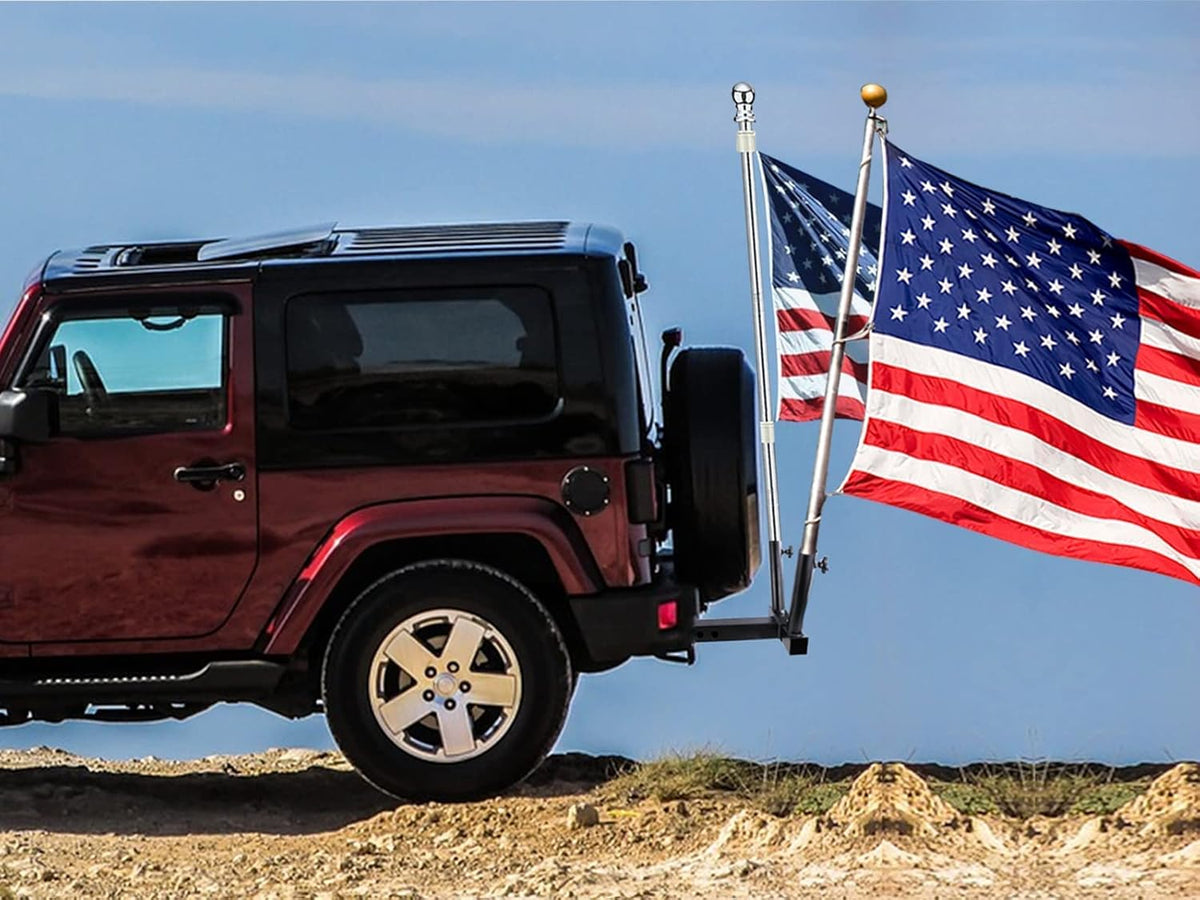 Trailer Hitch Mount Flag Pole Holder with Bolts L183770