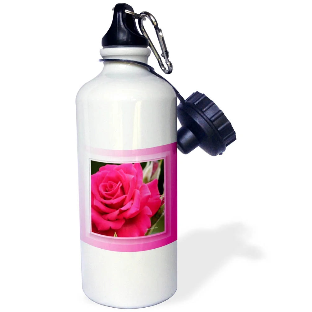 Pink Rose 21 oz Sports Water Bottle U69173