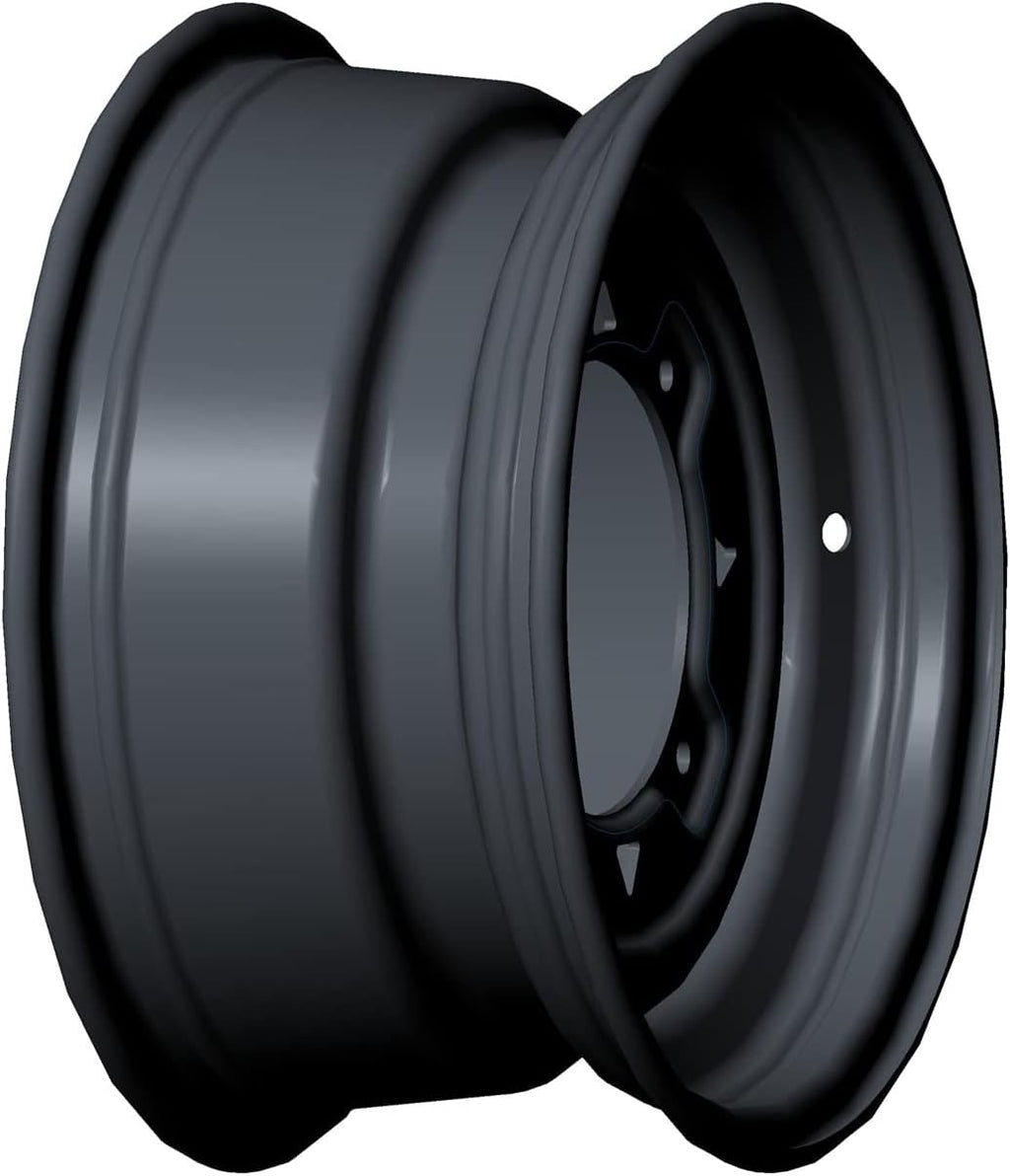 12 x 6 Matte Black Front Rim Z6331