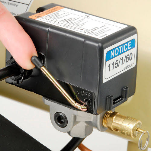 Portable Electric Air Compressor, 4 Gallon, Twin Stack M276