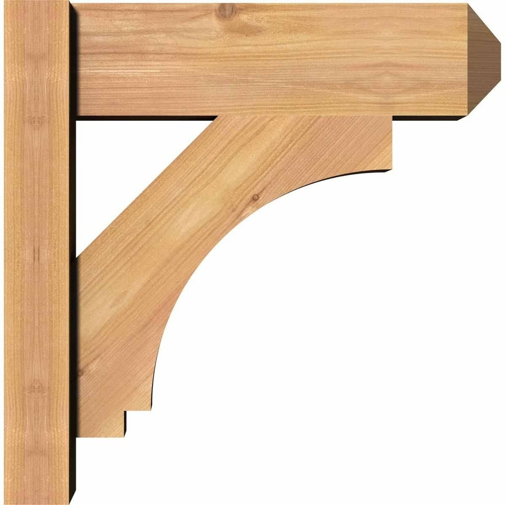5 1/2x22W x 18x22D x 26x22H Imperial Smooth Craftsman Outlooker, Western Red Cedar Y878
