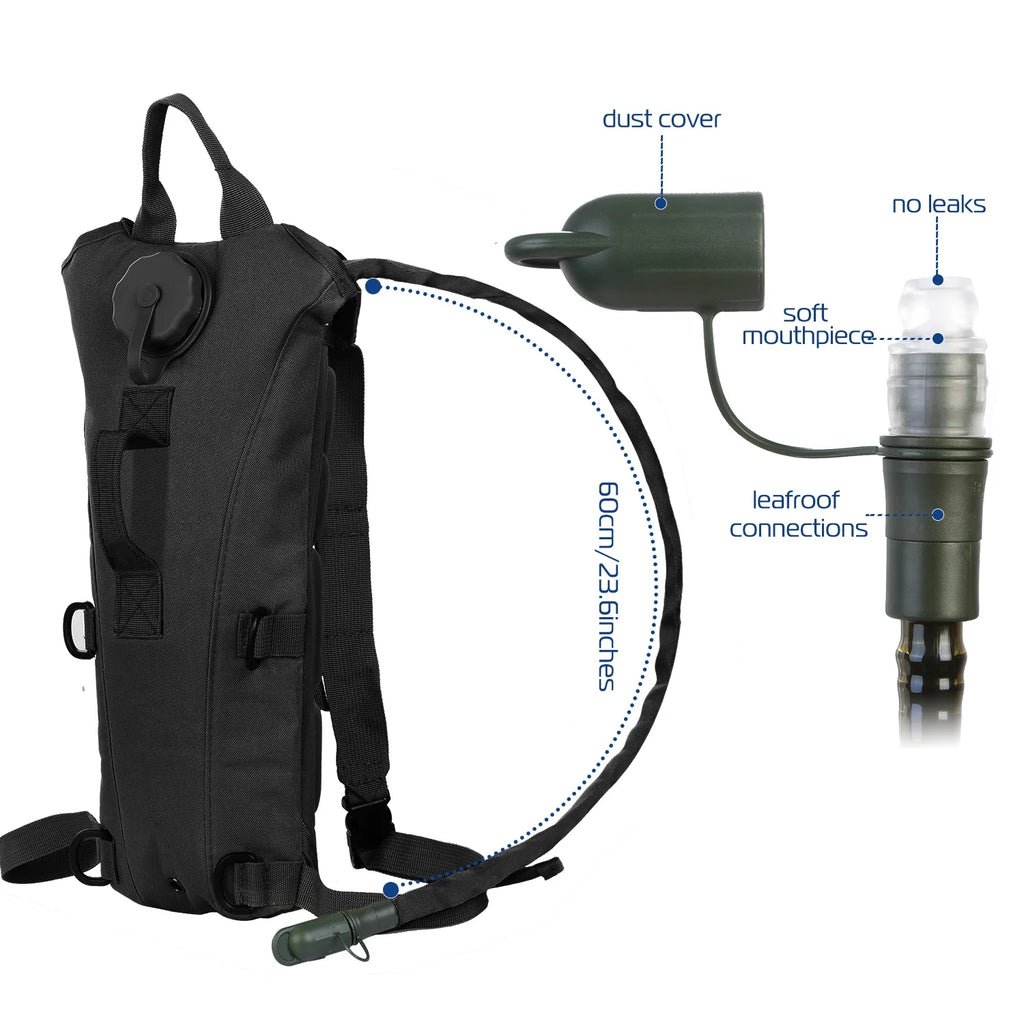 Black 3L Hydration Backpack J936920