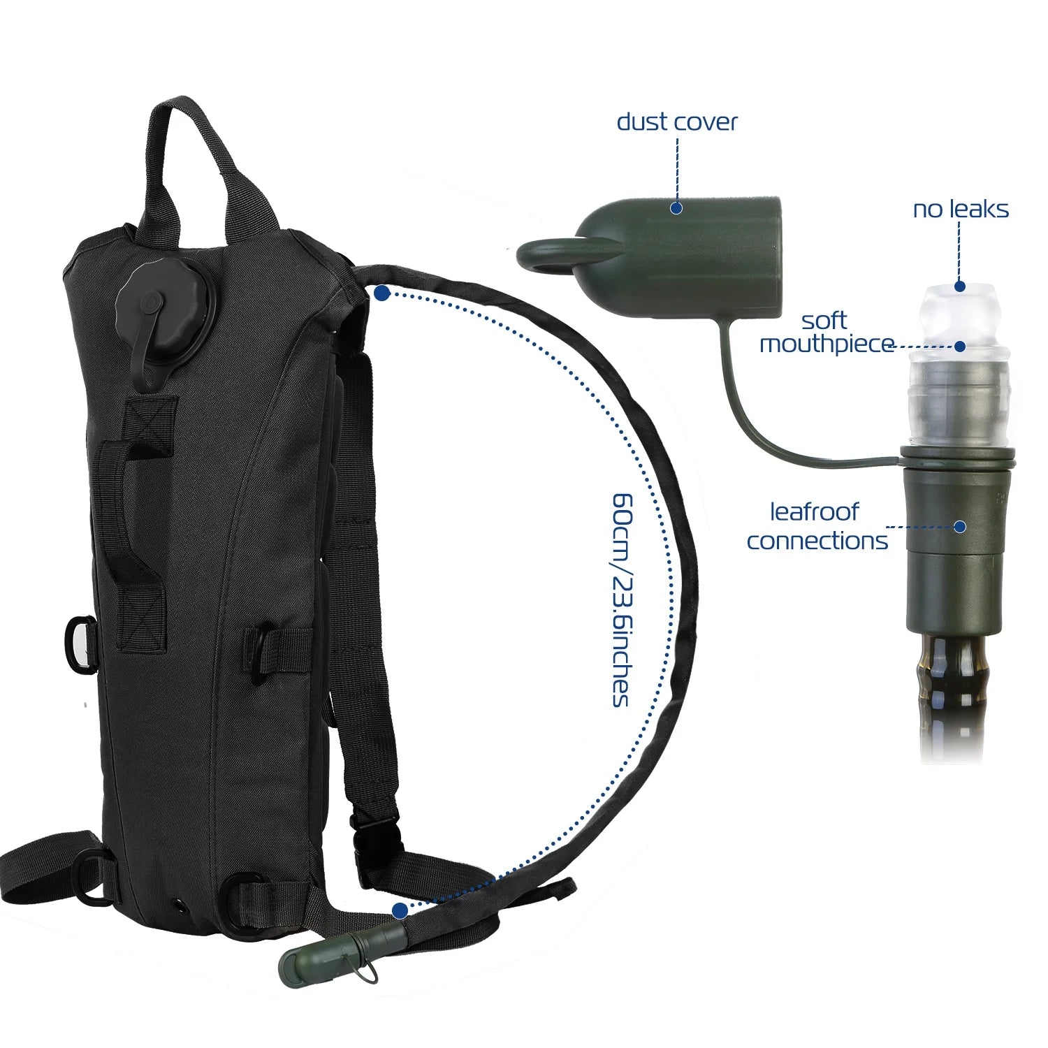 Black 3L Hydration Backpack J936920