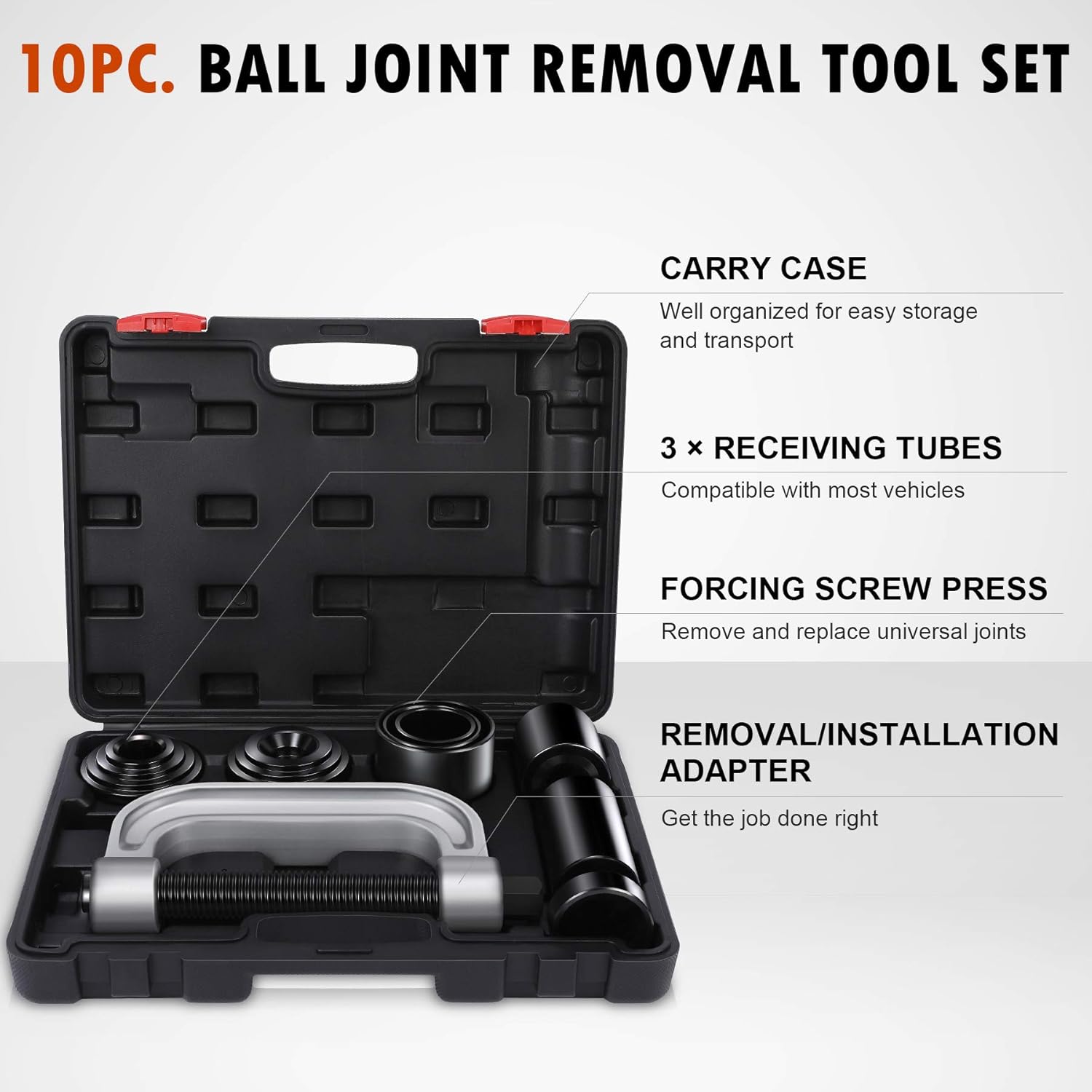Ball Joint Press & U Joint Removal Tool Kit with 4wd Adapters, Pack of 2 L5771