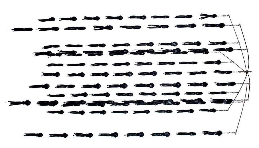 6 Arm Stainless Steel Squid Dredge - Black Y93648
