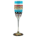 Set of 2 Hand Painted Champagne Flute Glass - 5.75 oz. I1733