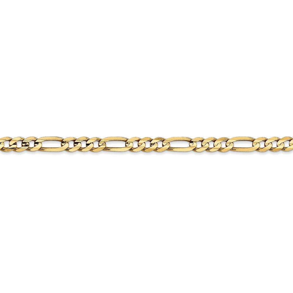 14kt Yellow Gold 4mm Open Figaro Chain 16 inch Lobster Clasp N735292
