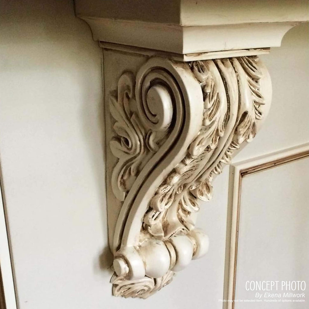 2 1/4 inch W x 2 1/4 inch D x 4 1/4 inch H Devon Corbel (4-Pack) S41764