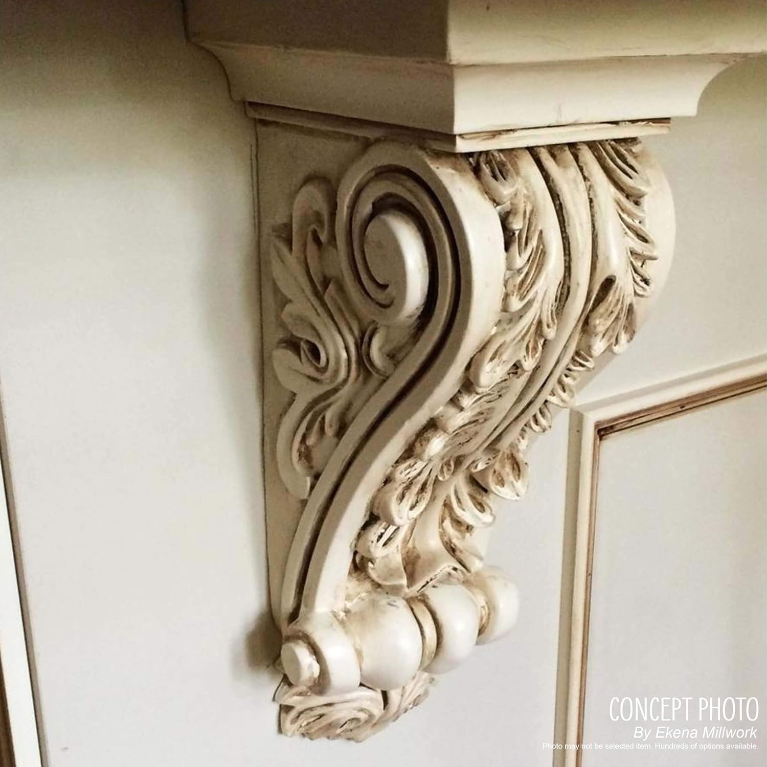 2 1/4 inch W x 2 1/4 inch D x 4 1/4 inch H Devon Corbel (4-Pack) S41764