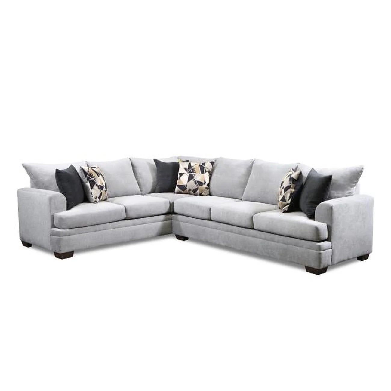 Oversized Gray Corner Sectional P67107
