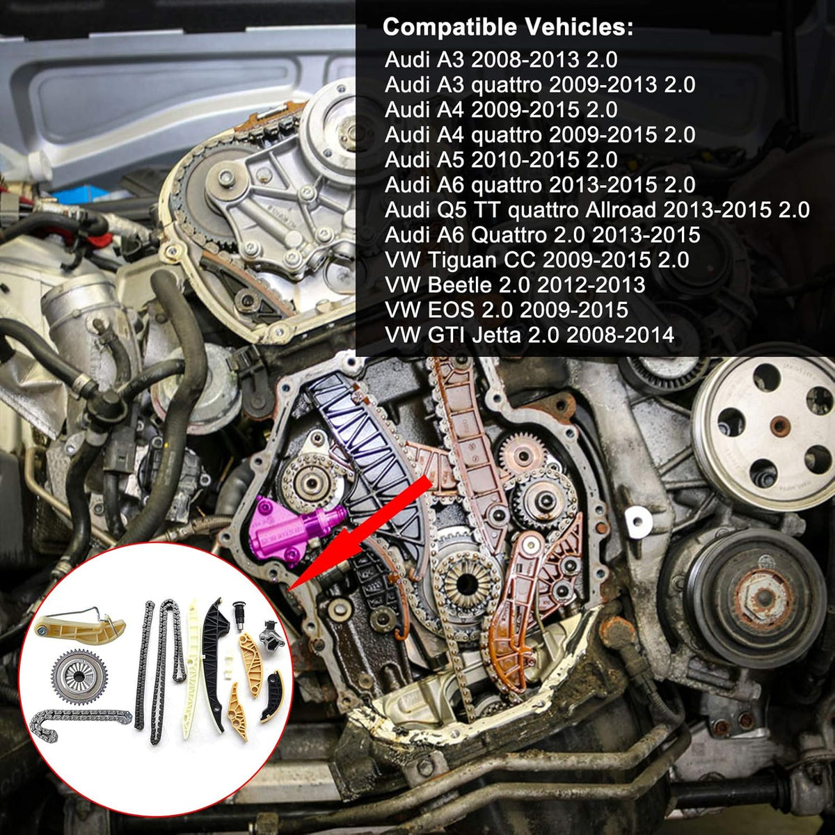 Engine Timing Chain Kit Pack of 2 P719005