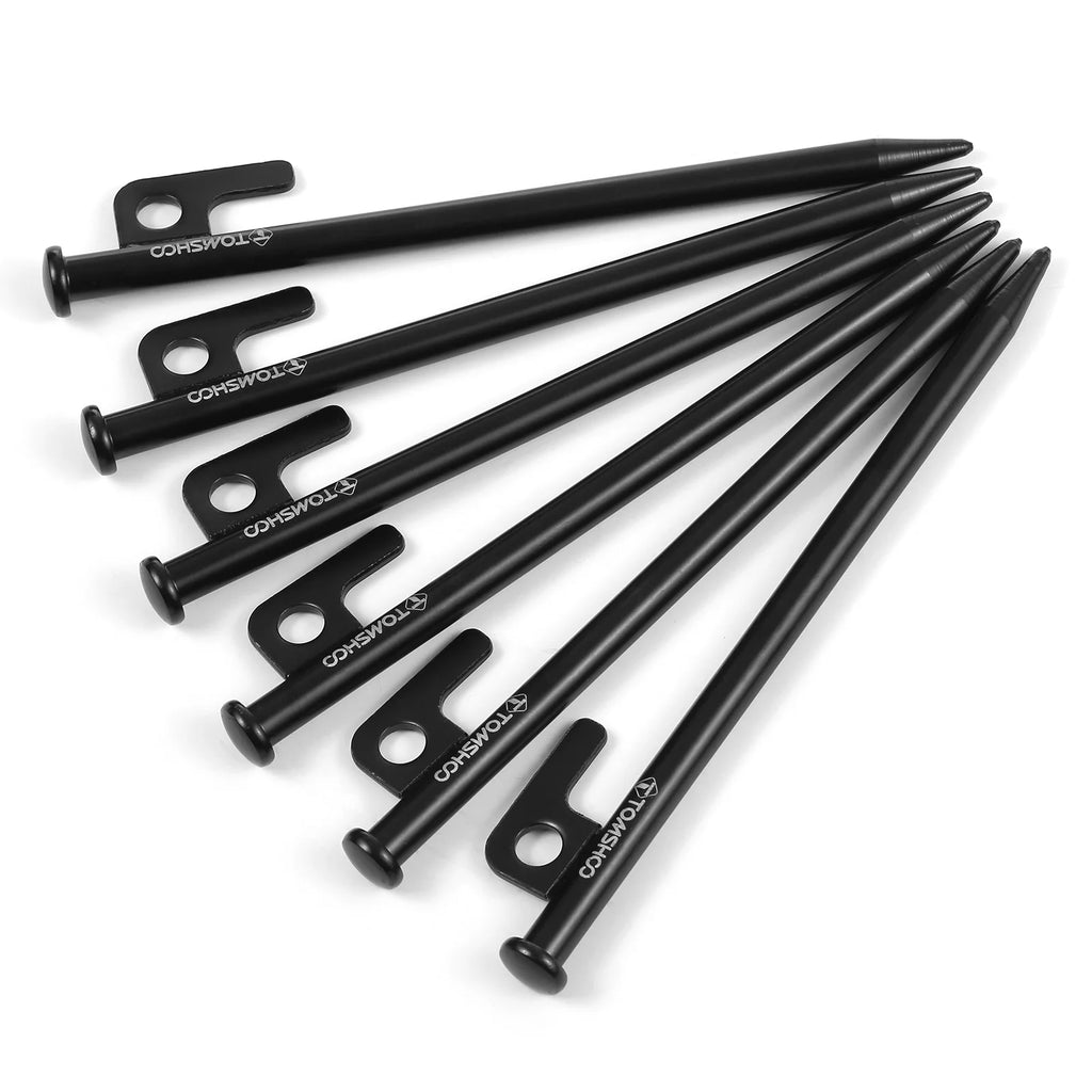 6PCS Heavy Duty Steel Tent Pegs, 8 Inch /12 Inch I312170