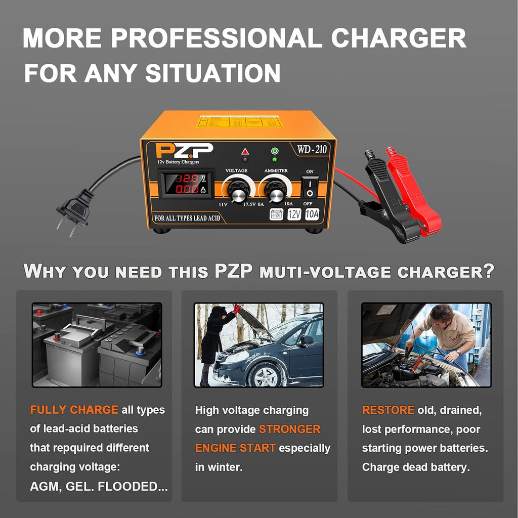 12v Automatic Battery Charger and Maintainer E835