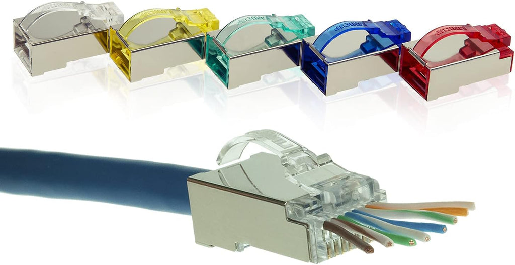 100 Pack Cat6 STP RJ45 Connectors I8285