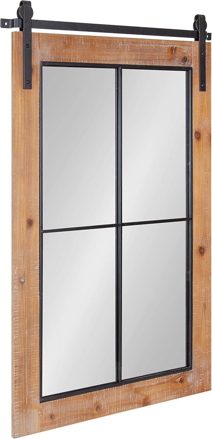 Rustic Brown Framed Wall Mirror T9777