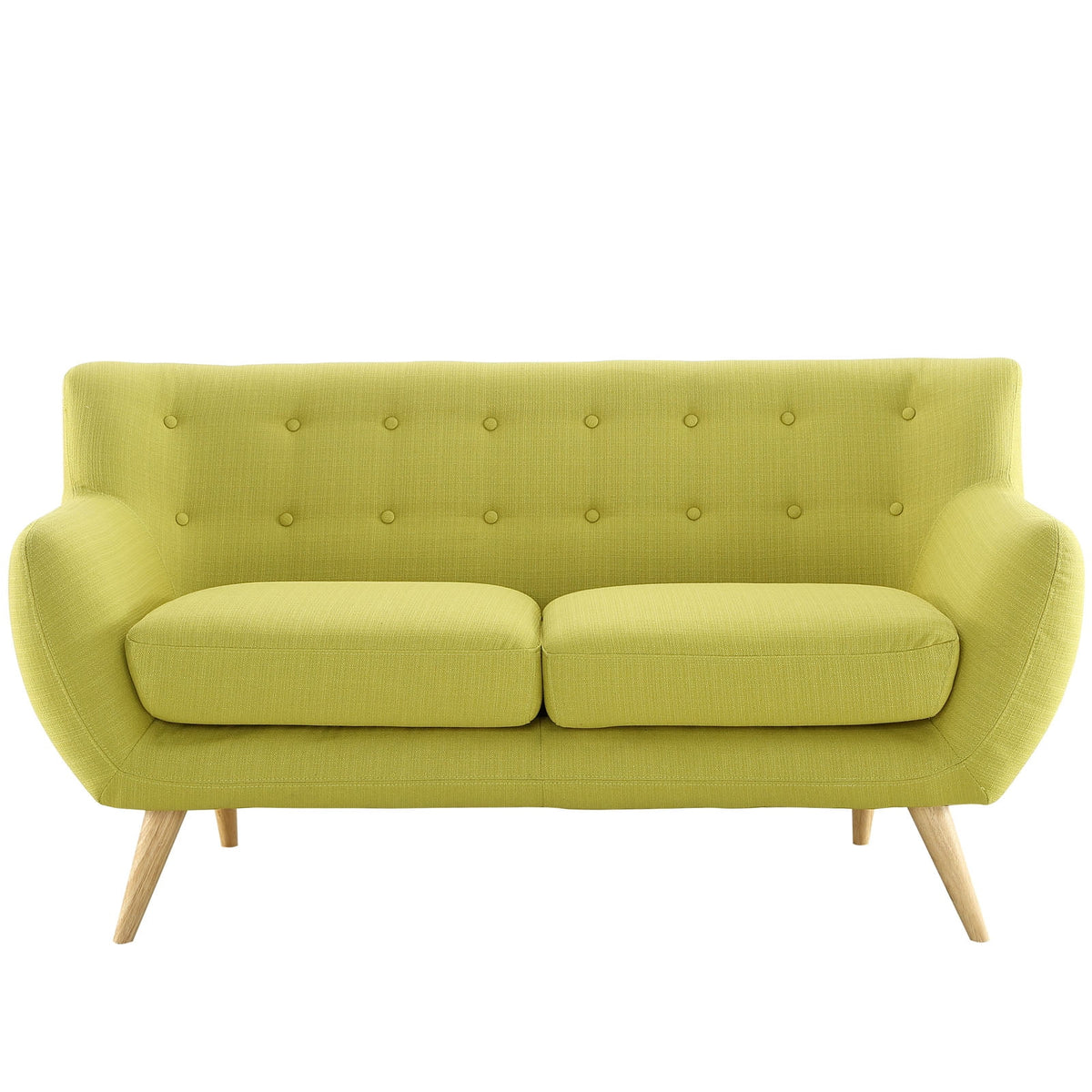 Green Fabric Loveseat U837